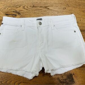 Women's White Denim Shorts